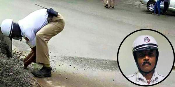 Bengaluru Traffic cop becomes Hero on Social Media