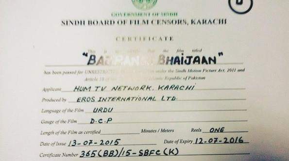 Pakistan censor Bajrangi Bhaijaan