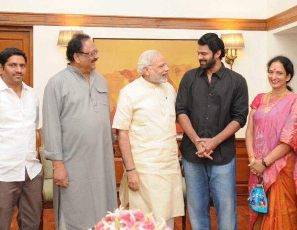 Prabhas Narendra Modi Baahubali photo