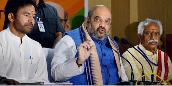 Amit Shah clarifies on future alliances in Telangana