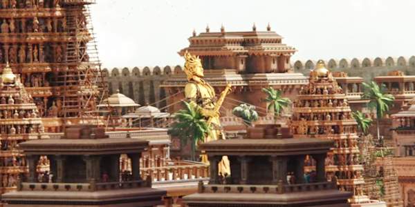 big statue in baahubali