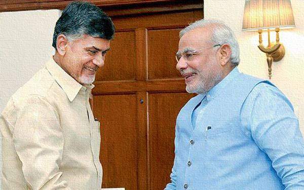 Chandrababu Naidu with narendra  Modi postponed