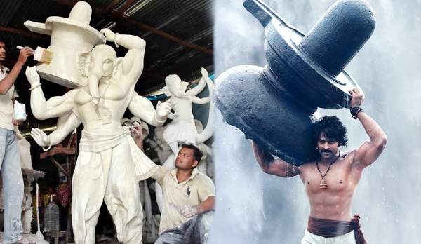 ganesh idols in baahubali avatar