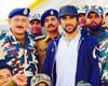ram charan with army