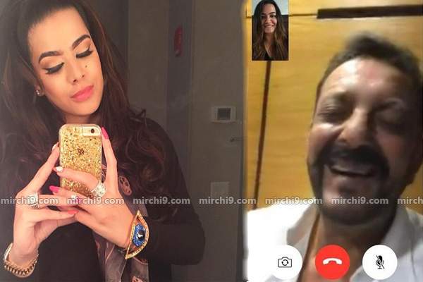 sanjay dutt trishala dutt phone chatac