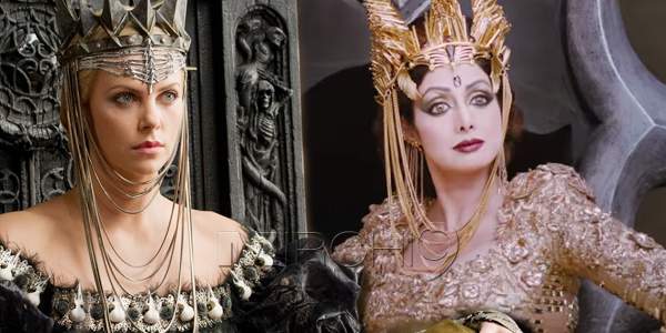 sridevi costumes in puli copied from queen in snow white and the huntsman movie