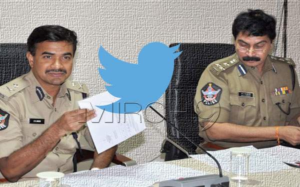 Hyderabad police officials on twitter