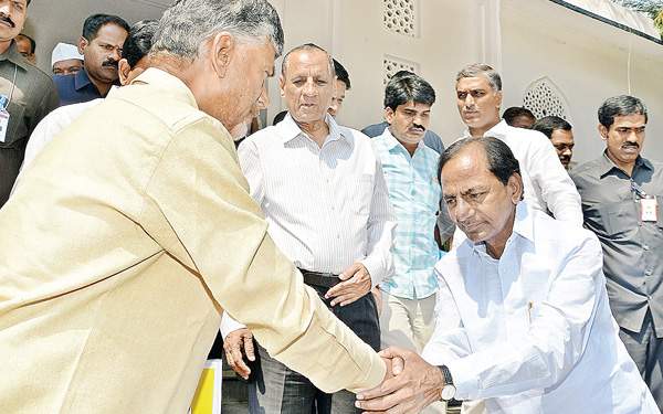 KCR following chandrababu naidu