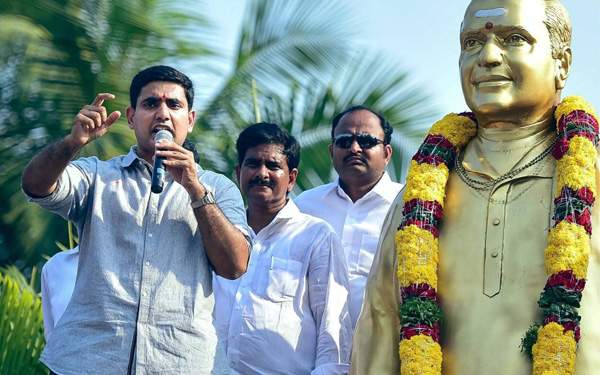 Nara Lokesh takes chandrababu naidu route to get hold on party!