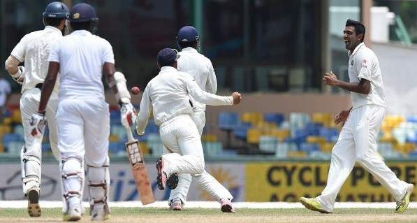 Team india won the test match over srilanka