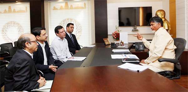amit goenka essel group promoter met chandrababu naidu