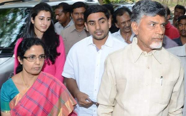 chandrababu  family heads to Amaravati
