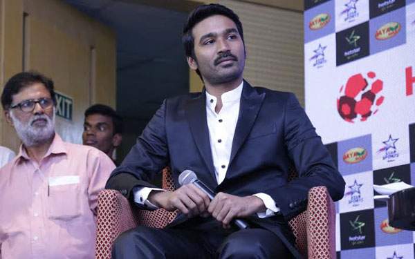 dhanush is brand ambassador of the Indian Super League football team
