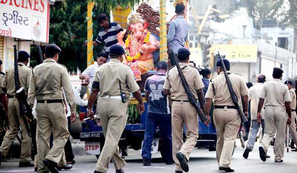 high security for ganesh nimajjanam in hyderabad