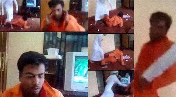 saudi man beating indian video