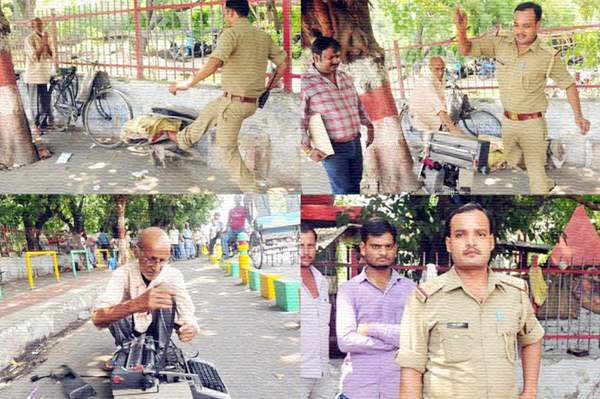 tapsee post on twitter about irresponsible police actrion on old man