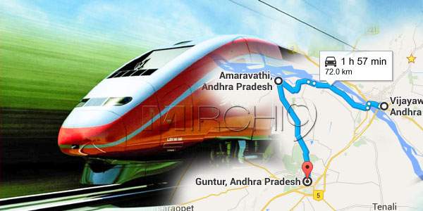 vijayawada guntur via amaravati high speed trains