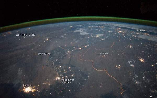 Nasa shares beautiful picture of India-Pakistan border