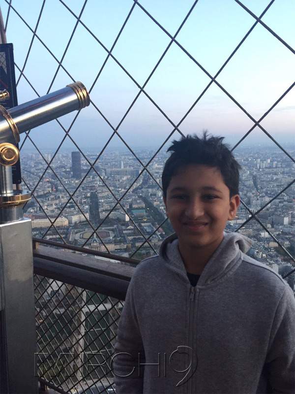 Mahesh babu son gautam Eiffel tower