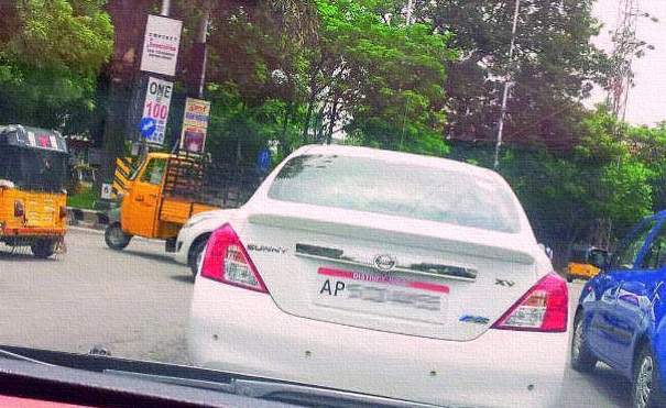 Telangana number plate change AP TS 