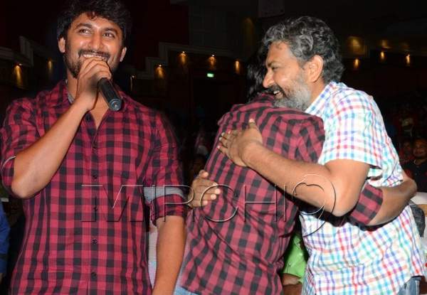 actor nani rajamouli bonding hugging