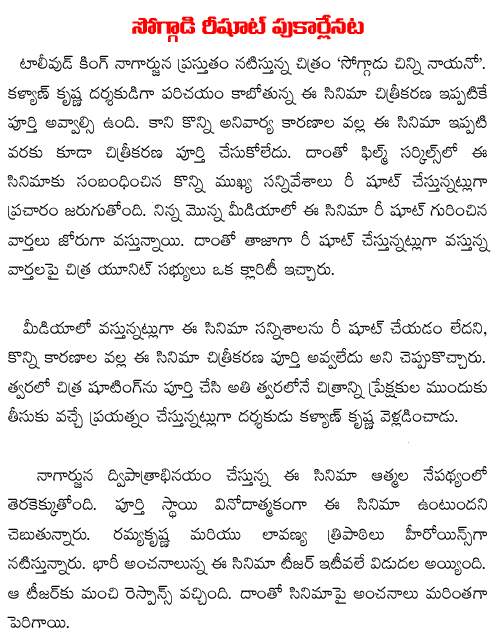 Soggade Chinni Nayana