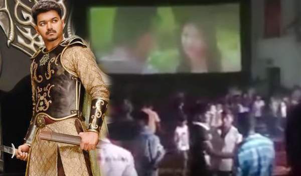 vijay fans going out of theater