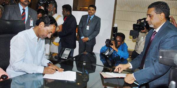 KCR arrives in Secretariat after 45 days
