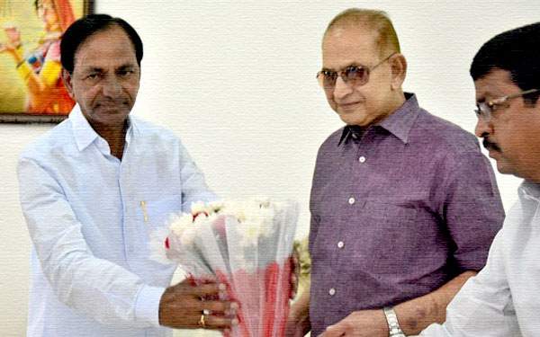 KCR lunch meeting with Senior Superstar Krishna