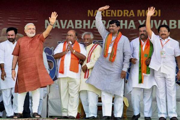 Narendra-Modi-telangana-BJP-warangal by elections