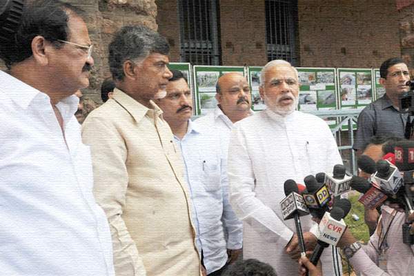chandrababu naidu  narendra modi venkaiah naidu