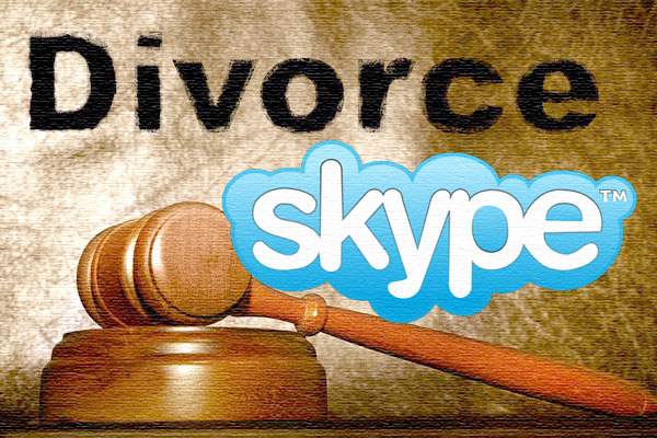 khammam ourt divorce on skype