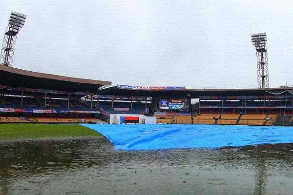 india -South africa test cricket match stopped due to rain