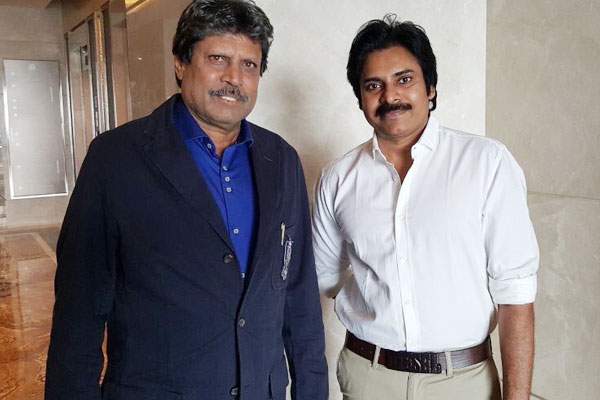 kapil dev meets pawan kalyan