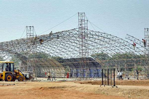  Arrangements for Ayutha Chandi Yagam at KCR's Farm House