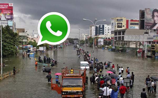 Fake WhatsApp -Chennai drowning again!