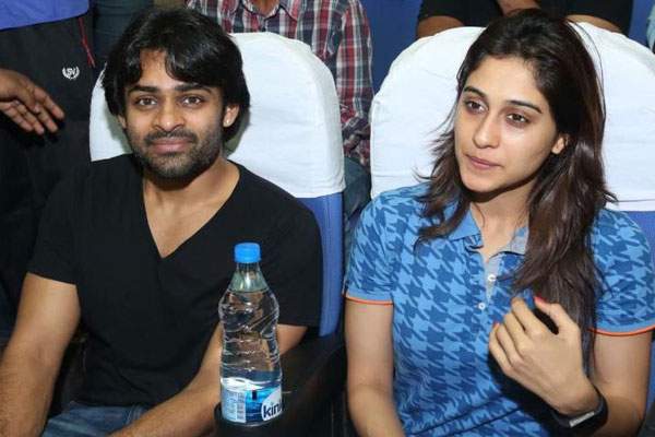 Regina visited mega hero sai dharam tej sets