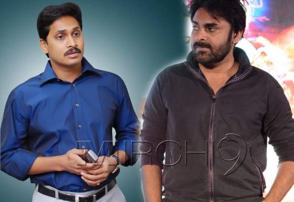 YS jagan pawan kalyan fan made wallpapers