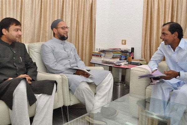 kcr--owaisi MIM GHMC elections