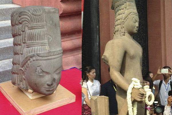 France returns head of a statue after 130 yrs!