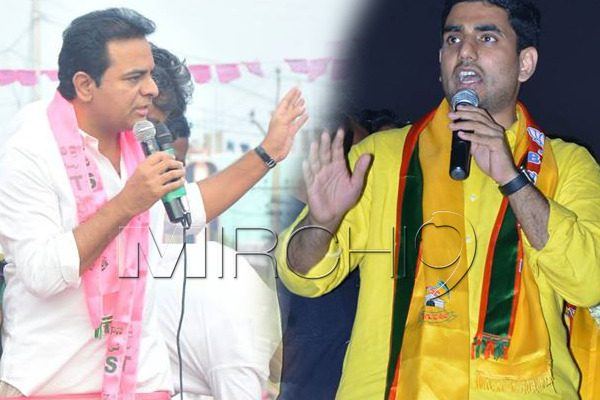 GHMC election pans out to be war between scions KTR Nara lokesh