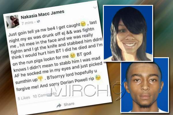 Girlfriend kills BF and confesses murder on FB