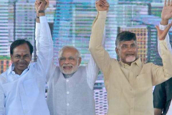 KCR-Modi-chandradababu naidu