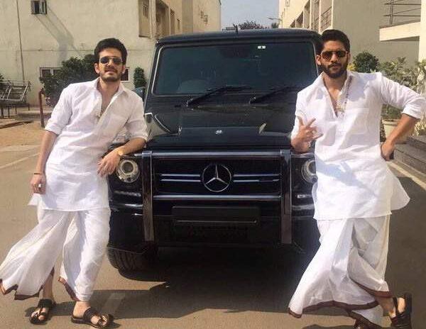 Naga Chaitanya and Akhil in Soggade Chinni Nayana Bangarraju Getup