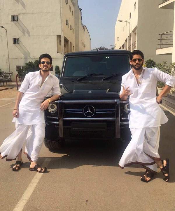 Naga Chaitanya and Akhil in Soggade Chinni Nayana Bangarraju Getup