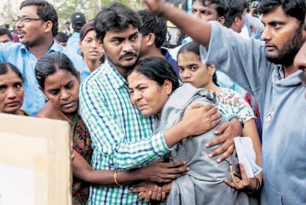 Rohit Vemula  mother radhika hospitalized