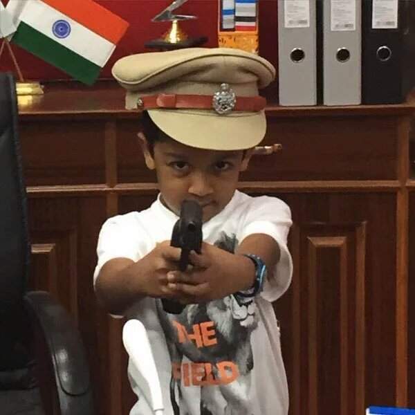 Surya son with gun