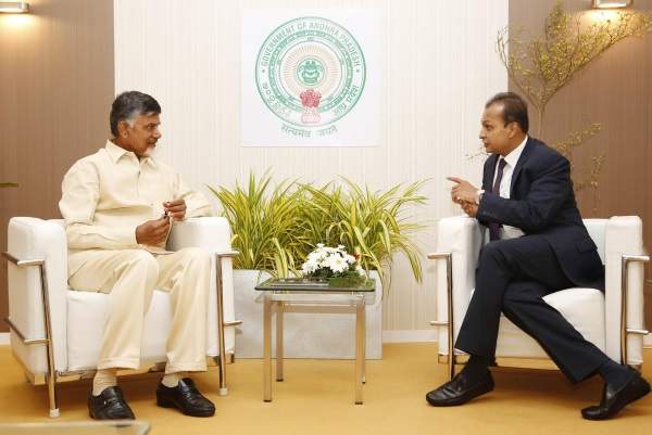 chandrababu naidu reliance ambani talk