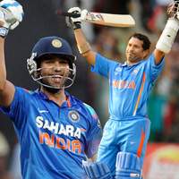 rohitsharma next to sachintendulkar