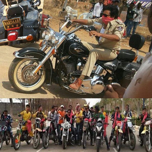 Pawan kalyanSardaar gabbar singh working stills
